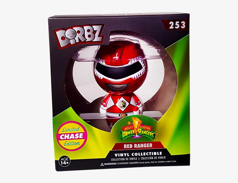 Red Ranger Chase Dorbz - Funko Mighty Morphin Power Rangers - Red Ranger (253), transparent png download