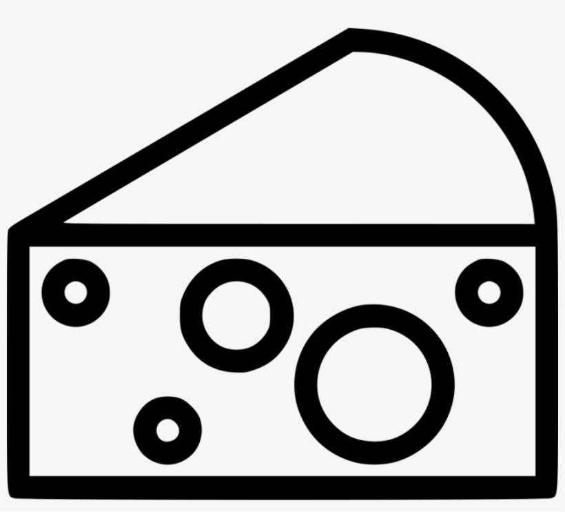 Download Outline Image Of Cheese Clipart Goat Cheese - Cheese Line Icon, transparent png download