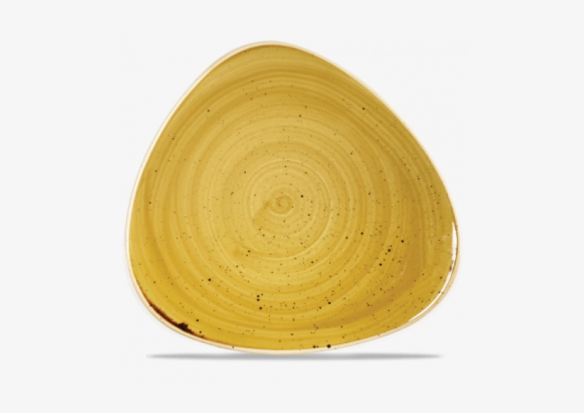 Churchill Stonecast Triangle Plate Mustard Seed Yellow - Churchill Stonecast Triangular Plate, transparent png download