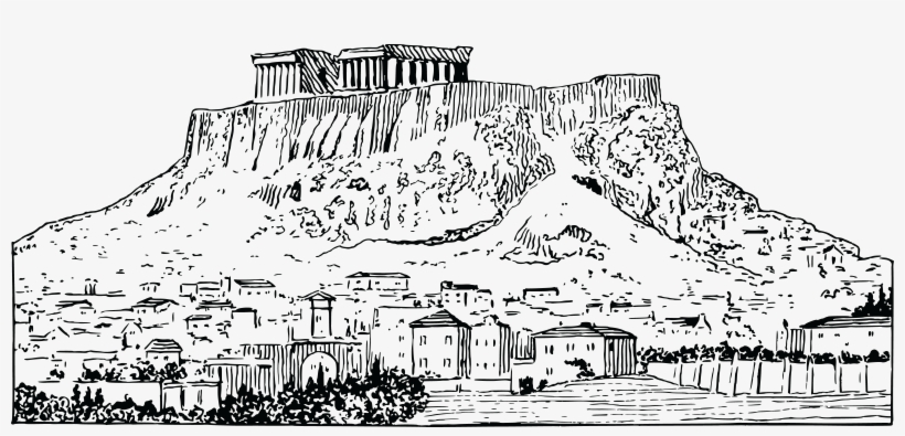 Free Clipart Of Athens Greece - Acropolis Png, transparent png download