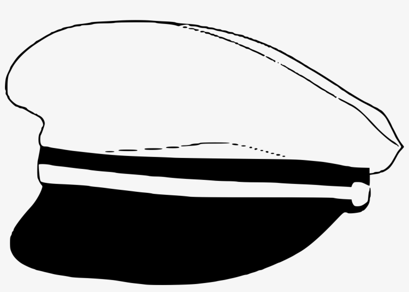 Clip Black And White Library Captains Big Image Png - Clip Art Captain Hat, transparent png download