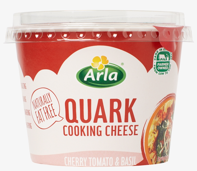Cherry Tomato & Basil Cooking Cheese - Arla Quark Tomato And Basil, transparent png download