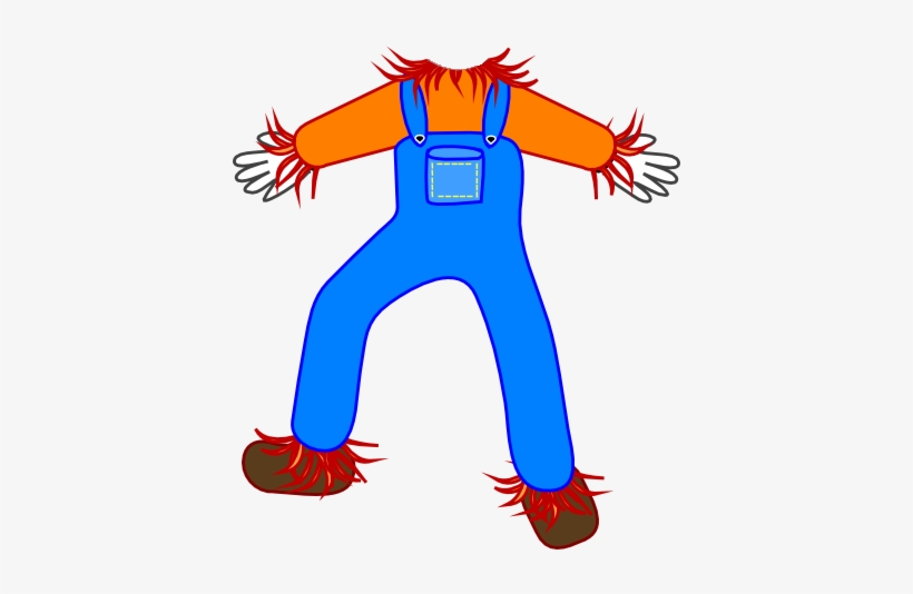 Body Scarecrow Clipart - Scarecrow Clip Art, transparent png download