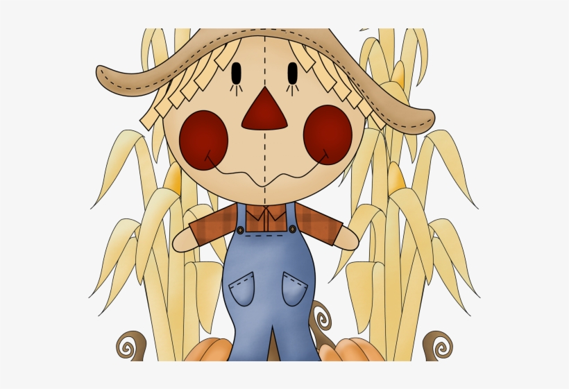 Scarecrow Clipart Primitive - Transparent Background Autumn Clipart, transparent png download