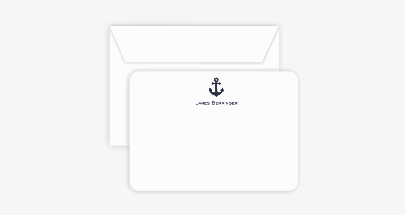 Main Navy Anchor Personalised Cards - Anchor, transparent png download