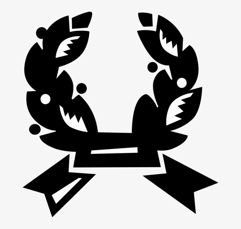 Vector Illustration Of Ancient Greek And Roman Laurel - Learning, transparent png download