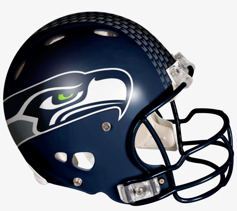 Green Bay Packers At Seattle Seahawks - Seahawks Football Helmets, transparent png download