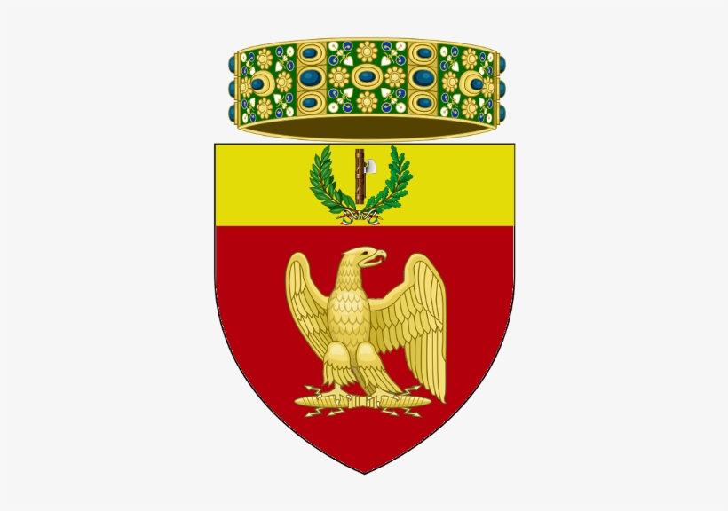 Coat Of Arms Of The City Of Castellum - Coat Of Arms Of Napoleon Ii Bonapart Throw Blanket, transparent png download