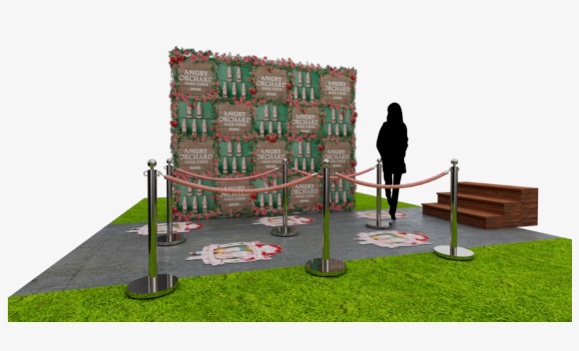 Framing The Center Of The Wall Is A 3d Angry Orchard - Artificial Turf, transparent png download
