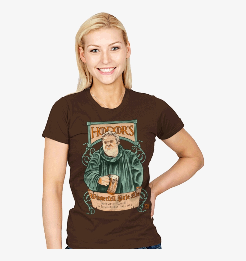 Hodor's Pale Ale - Teenage Model Purple Shirt, transparent png download