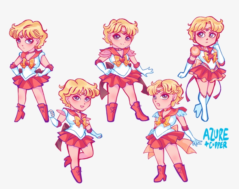 Sailor Mars, Sailor Jupiter And Sailor Earth's 5 Different - Sailor Earth, transparent png download
