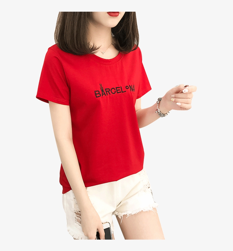 2018 New T-shirts, Womens Short Sleeved Students, Relaxed - T-shirt, transparent png download