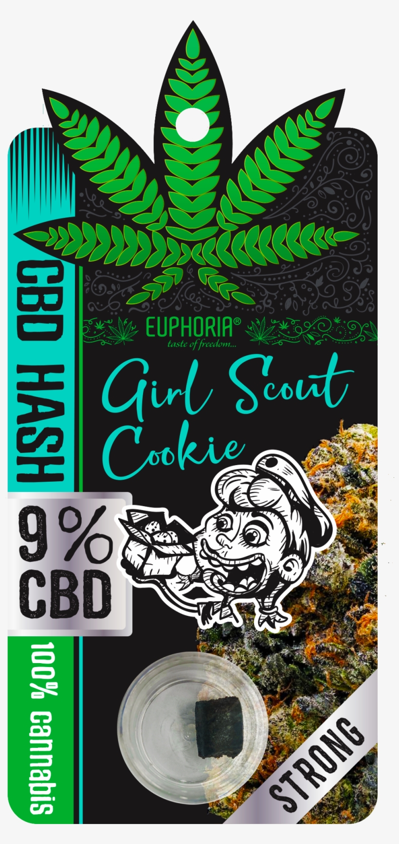 Cbd Hash 9% Girl Scout Cookie - Cbd Hash 19%, transparent png download