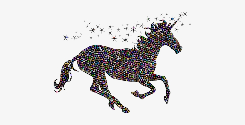 Horse Winged Unicorn Silhouette Sticker - Clip Art Unicorn Silhouette, transparent png download
