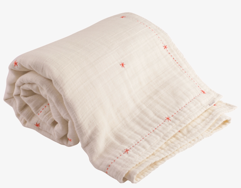 Mille Feuille Organic Throw Blanket - Ellie Fun Day Embroidered Throw Blanket, transparent png download