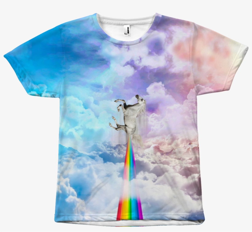 Flying Unicorn T-shirt - Top, transparent png download