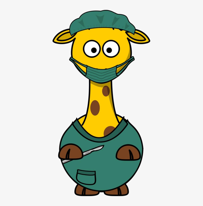 Baby Giraffes Leopard Cartoon Drawing - Cartoon Giraffe, transparent png download