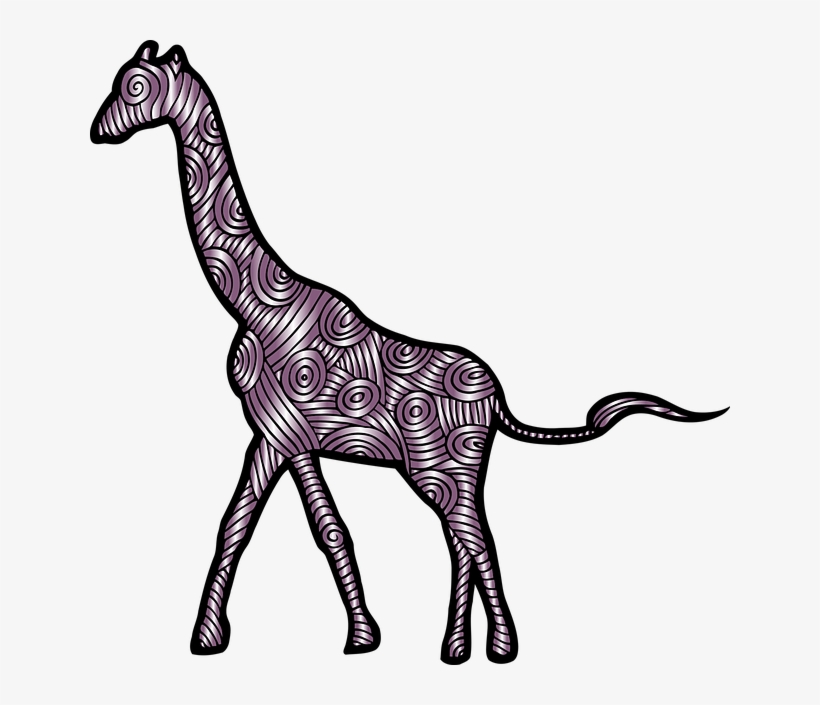 Giraffe, Animal, Mammal, Decorative, Decoration, Zoo - Giraffe Png, transparent png download
