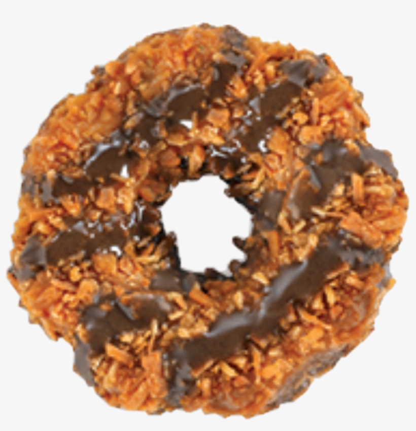 Girl Scout Cookies Cookie Chocolate Coconut Samoa Samoa - Cookie, transparent png download