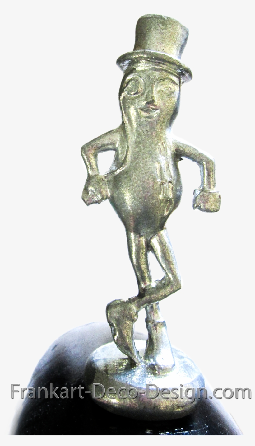 Peanut Planters Monocled Peanut Man With Top Hat As - Bronze Sculpture, transparent png download