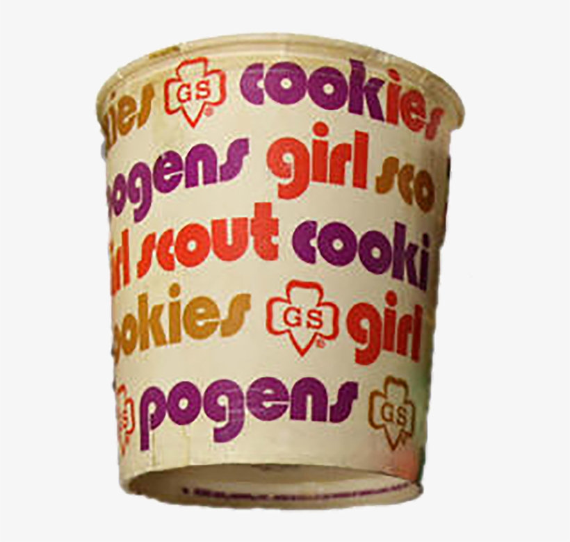 1970s Girl Scout Cookie Round Container - Girl Scout, transparent png download