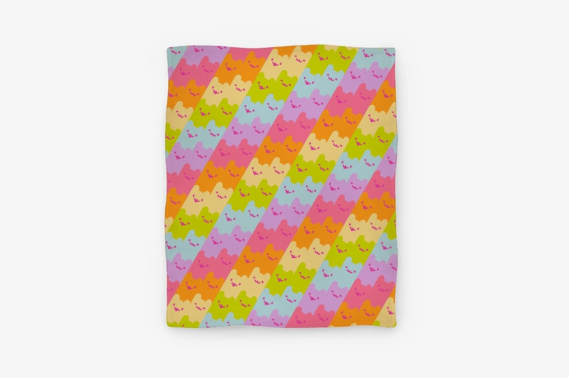 Pastel Rainbow Cats Blanket - Rainbow, transparent png download