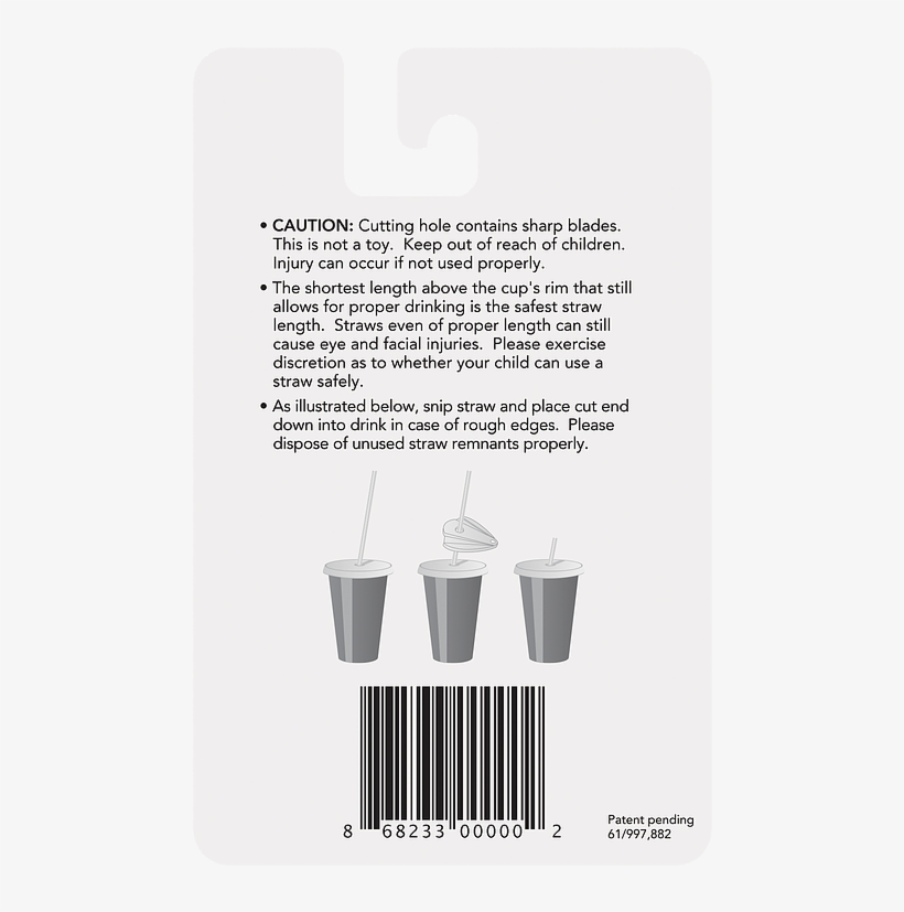 Snip N Sip Drinking Straw Cutter - Snip N Sip, transparent png download