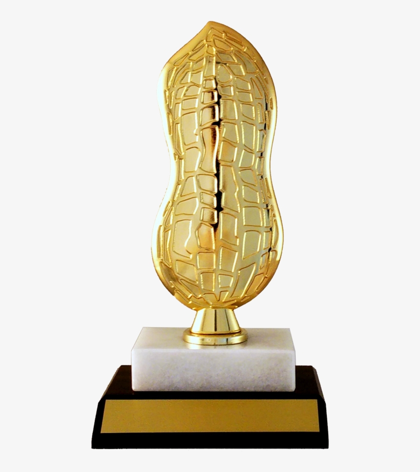 Flat Metal Peanut On Marble And Wooden Base - Marble, transparent png download