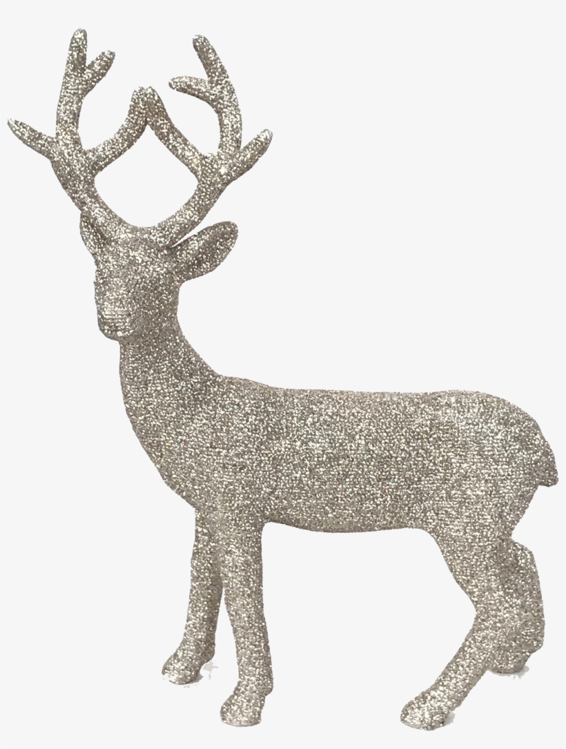 Sparkly Gold Christmas Deer - Joram Deco Deer 8x21 Cm, Gold, transparent png download