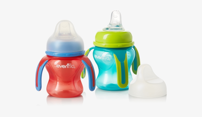 Softflo Traininer Cup 2pkpng - Evenflo Feeding Soft Flo Trainer Cup 2 Piece, Multi, transparent png download