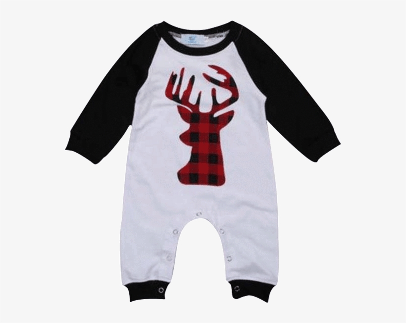 Embroidered Deer Christmas Romper/Bodysuit