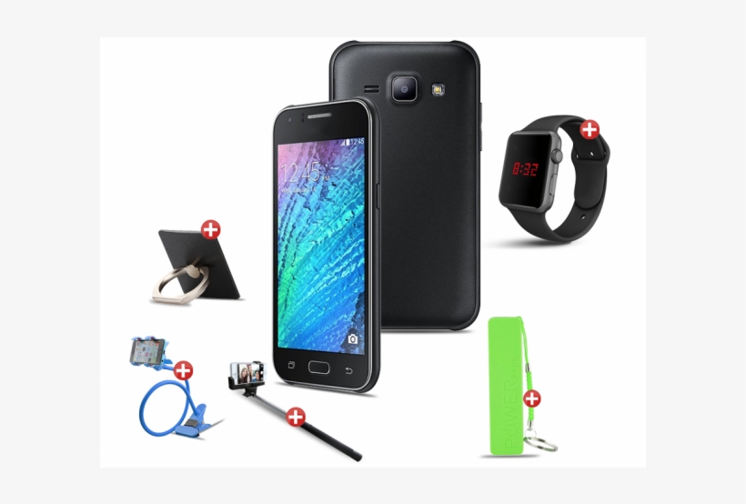 Sale 6 In 1 Bundle Offer, Safari J1 Smartphone , Selfie - Samsung Galaxy J1 - 4 Gb - Galaxy Blue, transparent png download