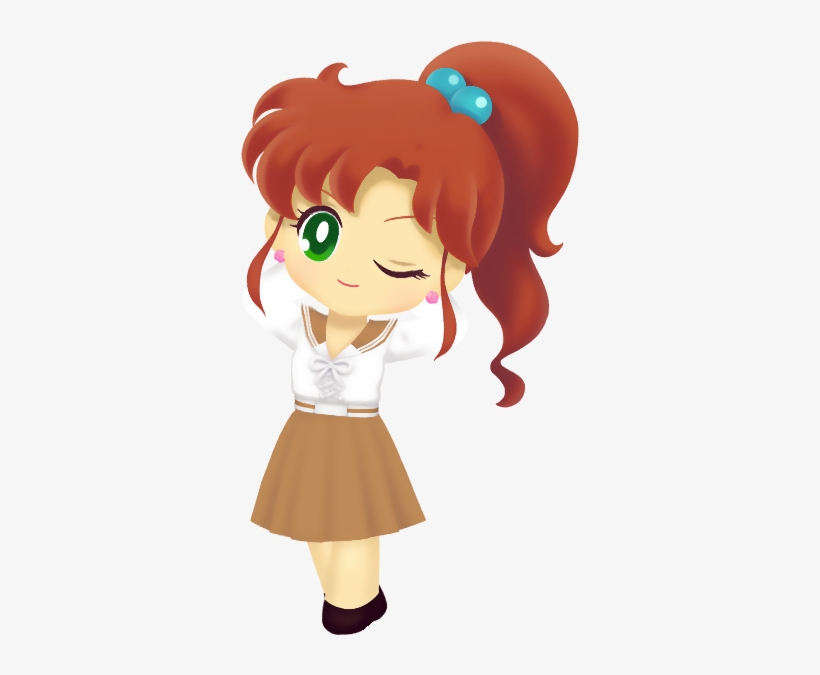 Jupiter Sailordrops Schooluniformwink - Sailor Moon Drops Sailor Jupiter, transparent png download