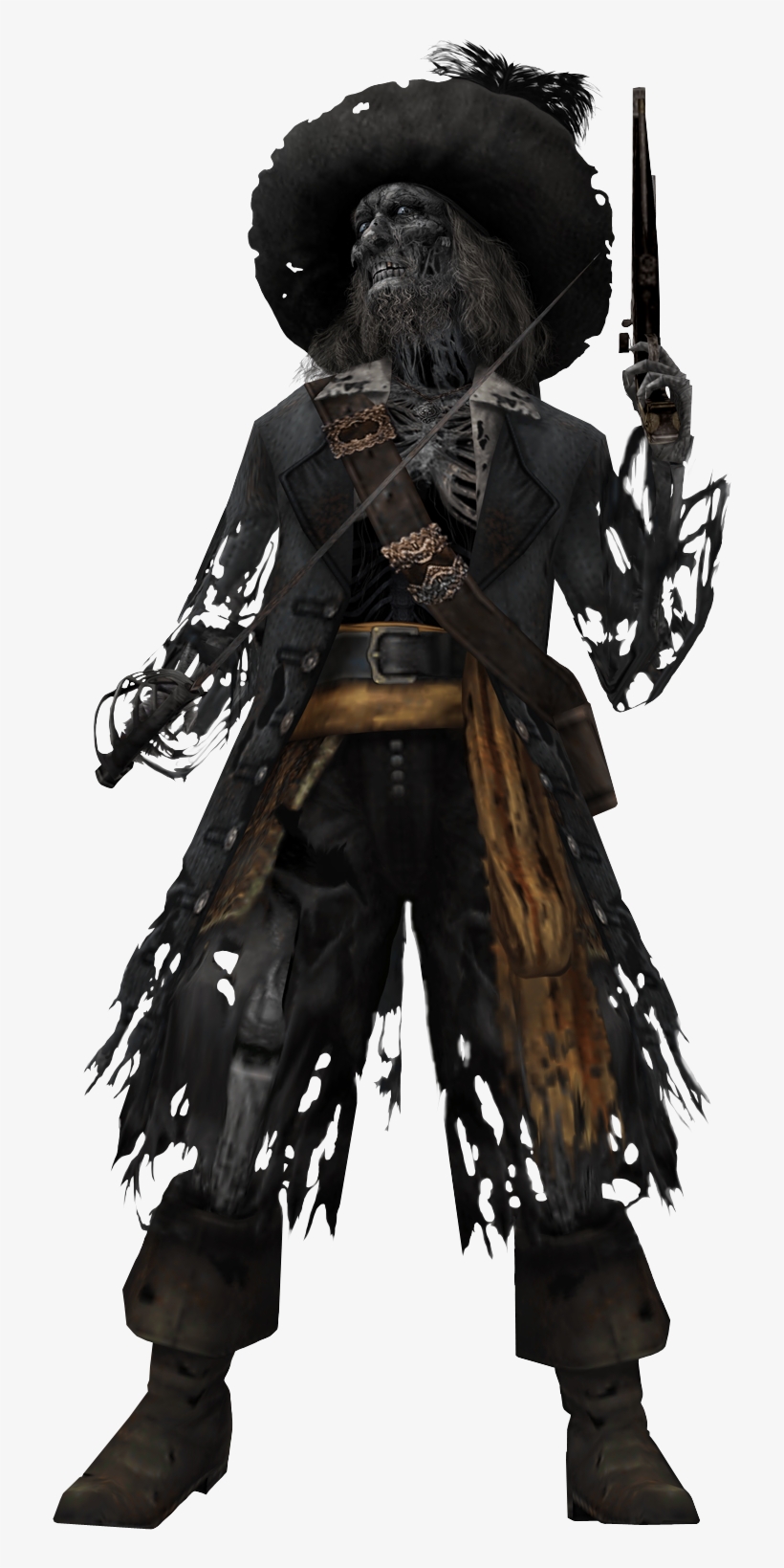 Undead Png Photos - Pirates Of The Caribbean Barbossa Skeleton, transparent png download