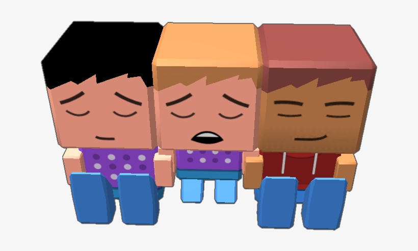 Rare Faces 2 Blocksters And 1 Small Blockster - Illustration, transparent png download