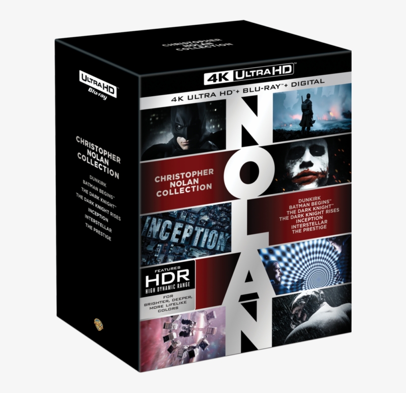The 21 Disc Set Contains Nolan's Three Batman Films - Christopher Nolan 4k Collection, transparent png download