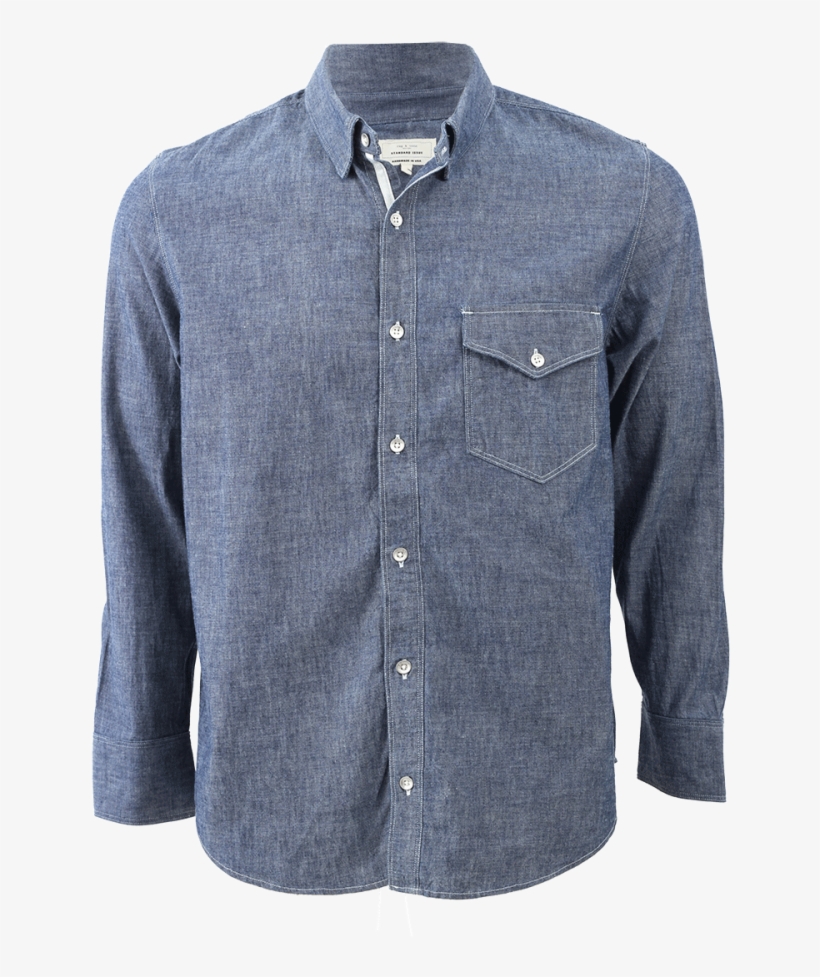 Rag & Bone Selvage Chambray Shirt - Rag And Bone Chambray Selvedge Shirt, transparent png download