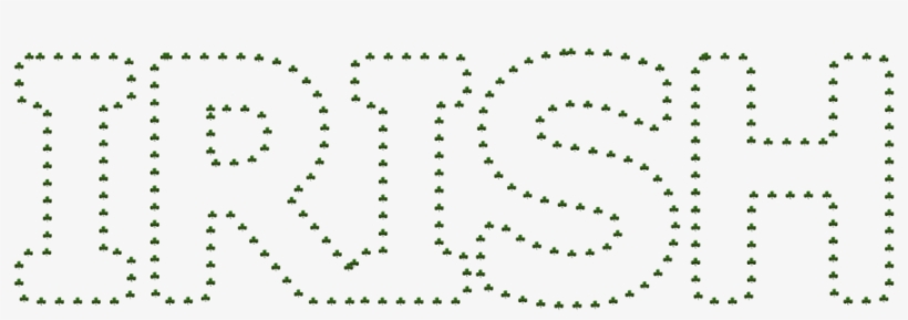 Irish Ireland Word-art Shamrock Message Fo - Circle, transparent png download