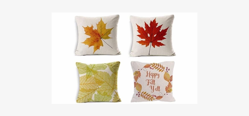 What Better Way To Decorate The House Then With Some - All Smiles Decorative Fall Red Maple Leaves Throw Pillow, transparent png download