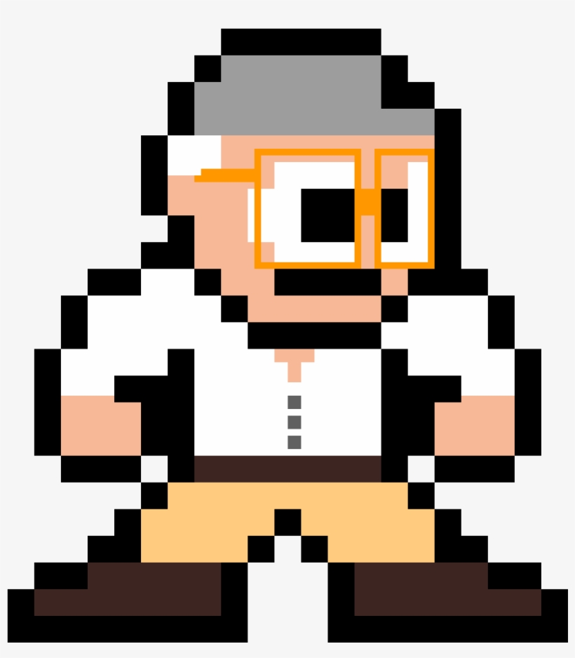 Stan Lee Mega Man - 8 Bit Rick Sanchez, transparent png download