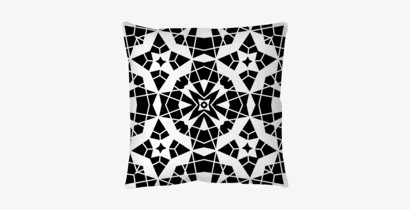 Black And White Lace, Geometric Seamless Pattern Throw - Stock Illustration, transparent png download