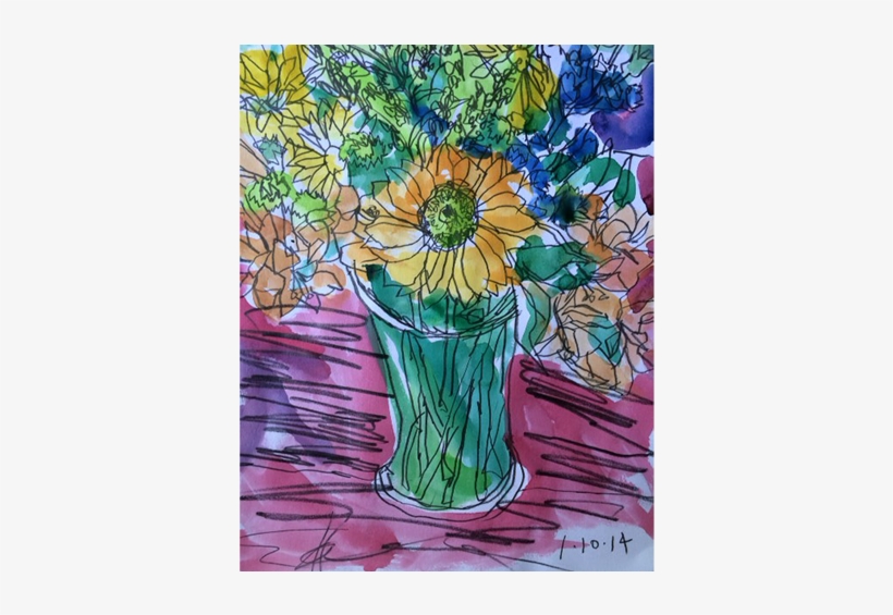 Pencil & Watercolor - Coltsfoot, transparent png download