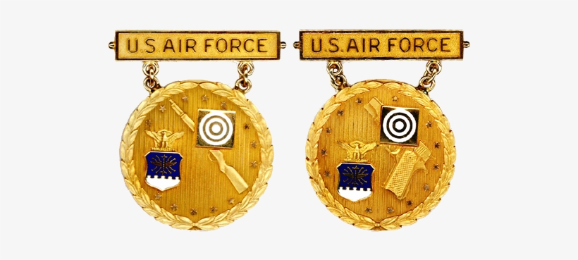 Former Usaf Gold National Eic Badges - Air Force Marksman Badge, transparent png download