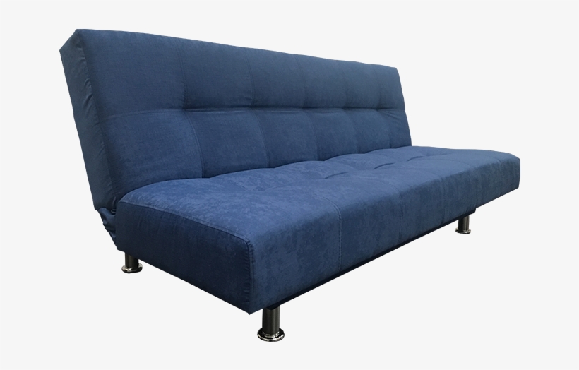 Sofá Cama Click Clack Con Estructura Fabricada En Madera - Sofá Cama Tukasa Pekin Prisma Indigo, transparent png download