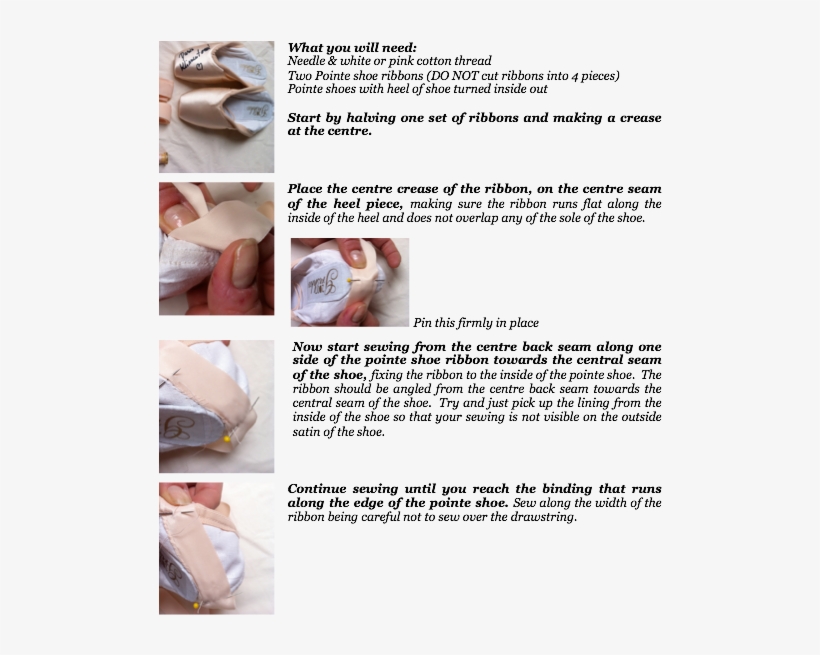 Friday, 17 July - Sew Pointe Shoes Ribbons, transparent png download