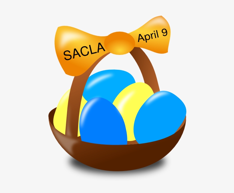 Easter Egg Basket Clip Art, transparent png download