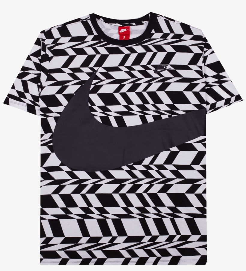 Nsw Swoosh Tee White / Black - Day Dress, transparent png download