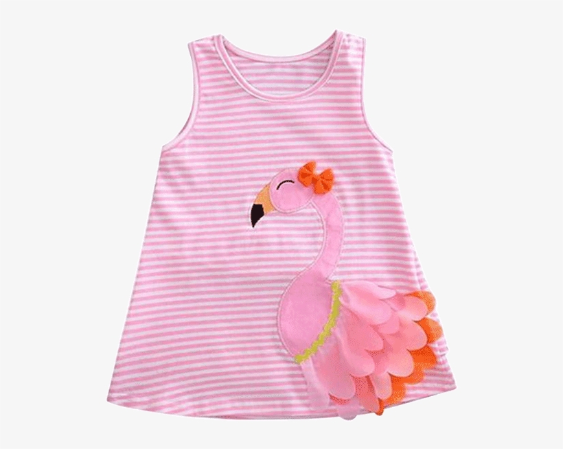 Petite Bello Dress 6-12 Months Pink Flamingo Dress - Animals Toddler Clothes, transparent png download