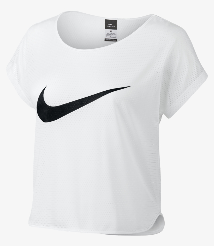 Nike Women's Run Free Swoosh Cool Running Short Sleeve - Swoosh, transparent png download