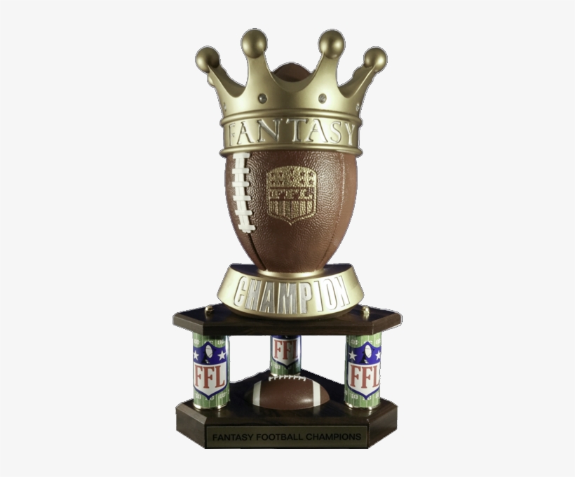 Fantasy Football Crown Large Three Column Perpetual - Huge Football Trophies, transparent png download